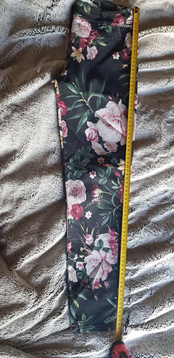Pantalon été fleuri taille s - photo numéro 11