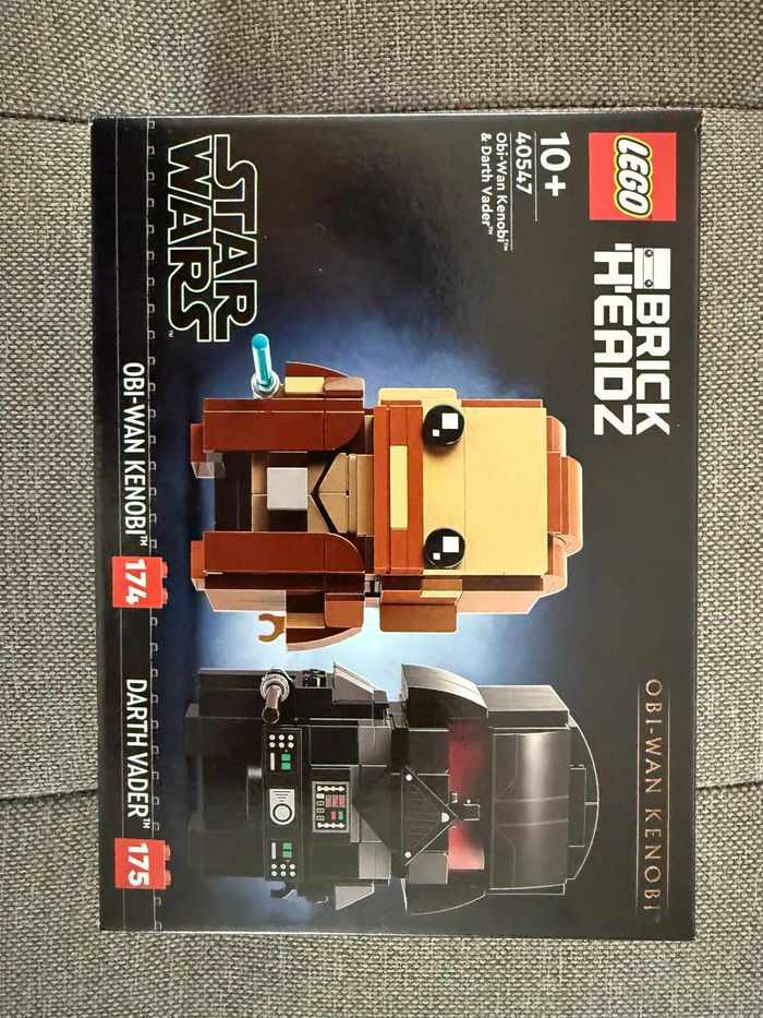 LEGO 40547 BrickHeadz Obi-Wan Kenobi & Dark Vador – Neuf, Scellé - Star Wars
