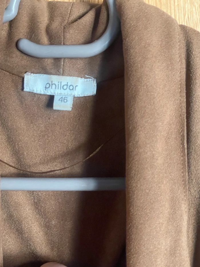Veste en daim camel - photo numéro 3