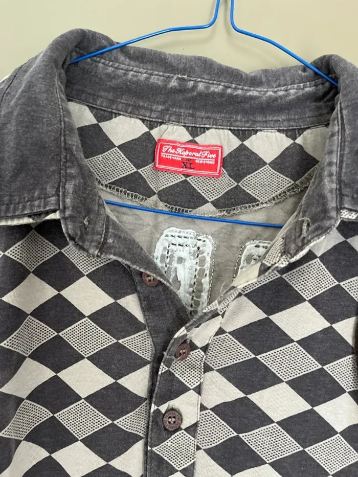 Polo homme à motifs gris manches longues taille XL Kaporal - photo numéro 6