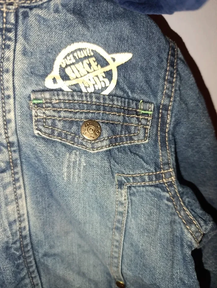 Veste en jean avec capuche sweat amovible taille 4 ans Orchestra - photo numéro 4
