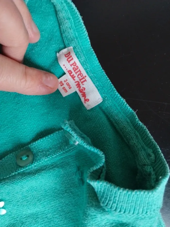 Gilet turquoise - photo numéro 4