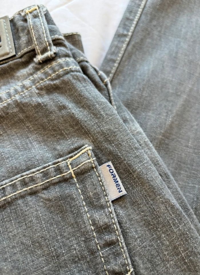 Jean homme gris clair vintage y2k 00s taille XL/48 – coupe droite regular – 100% coton - photo numéro 3