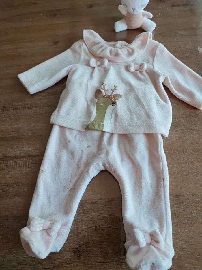 Pyjama 2 pièces rose