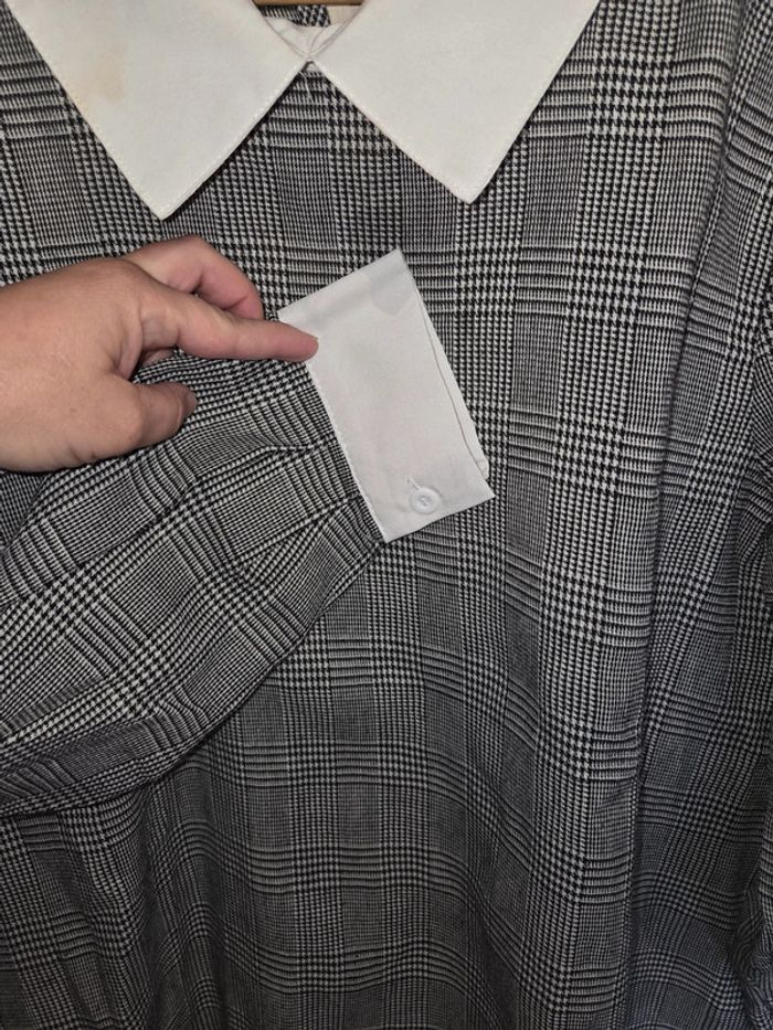 Pull gris style chemise taille 1 xl - photo numéro 3