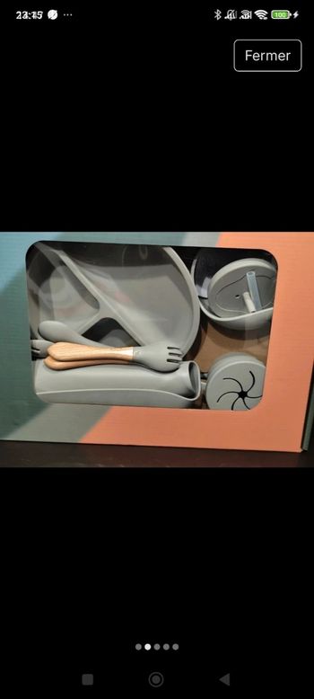 Ensemble repas bebe neuf sous blister