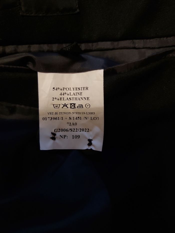 Veste de costume homme bleu marine foncé T. 44 - photo numéro 6