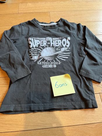 T-shirt in extenso 6 ans