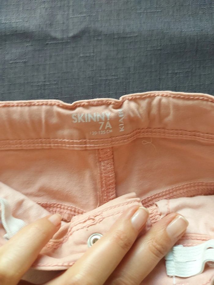 Pantalon skinny Kiabi 7 ans rose clair - photo numéro 8
