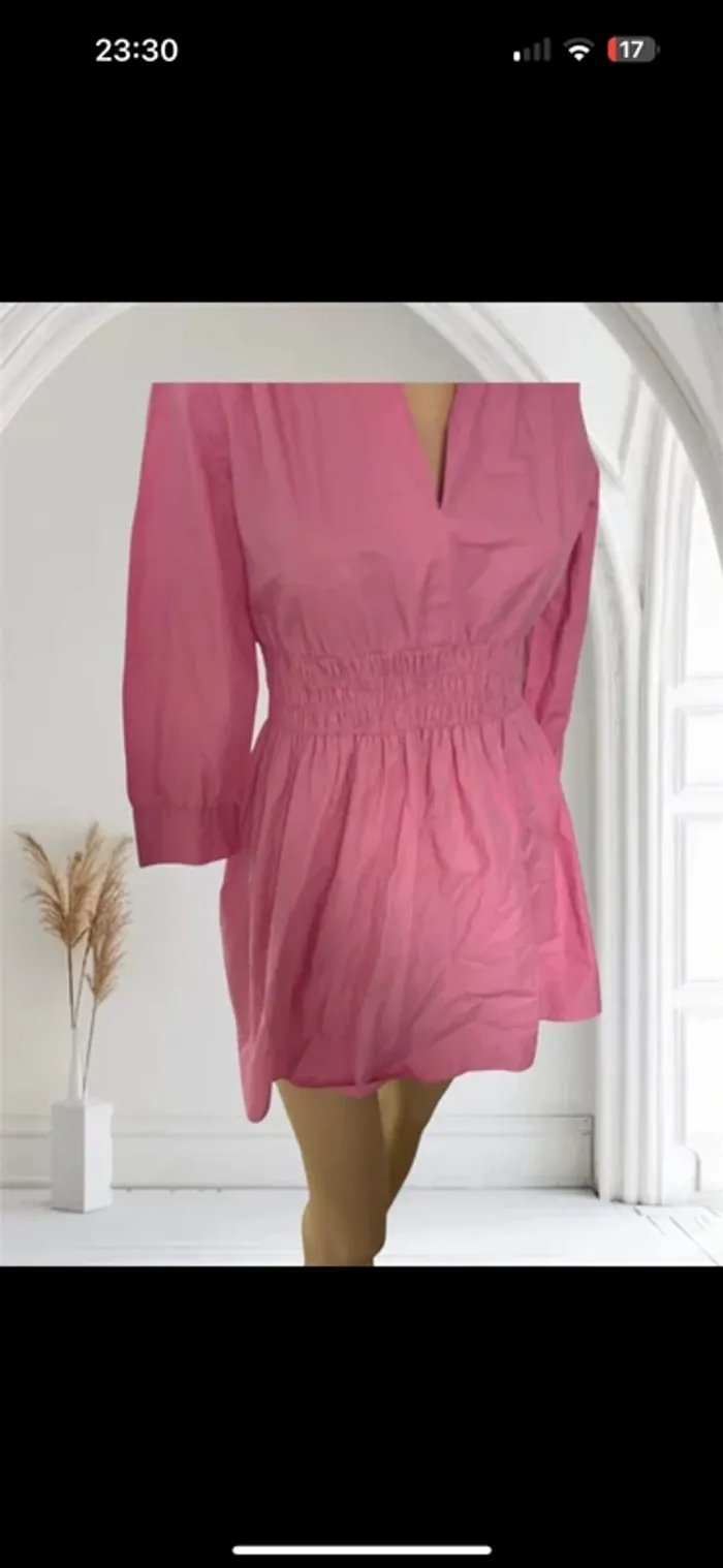 Magnifique robe rose manche 3/4 Zara neuve taille xs - photo numéro 8