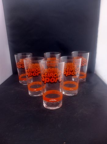 6 Verres sirop sport