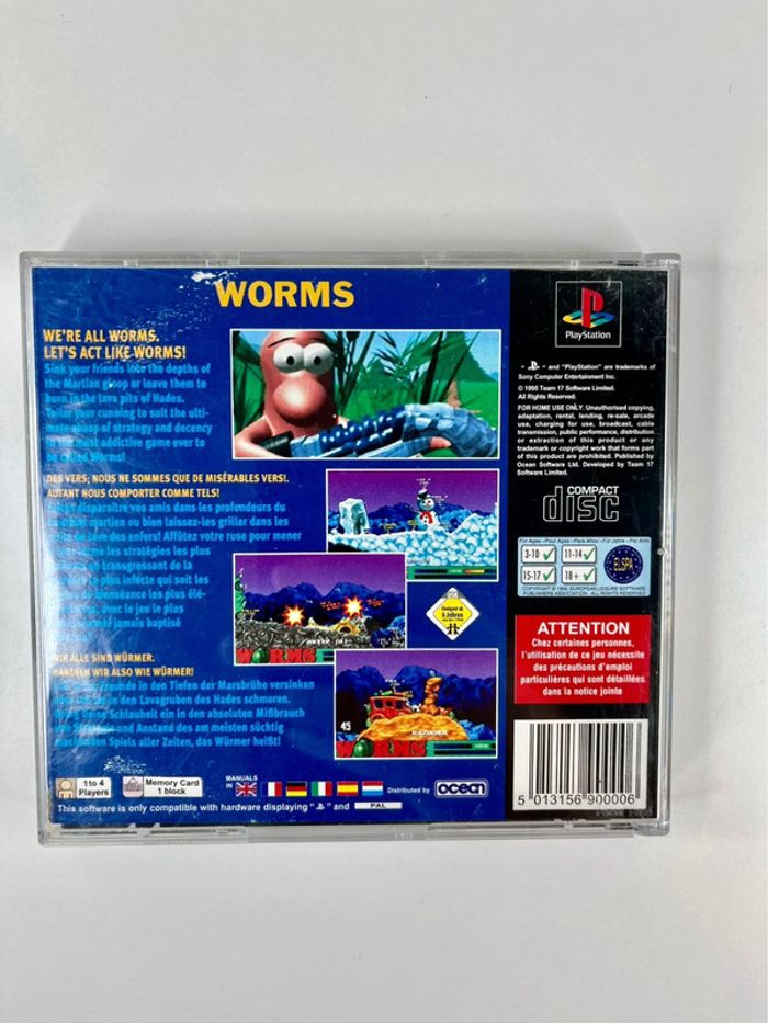 Jeu PS1 : Worms - complet avec notice - photo numéro 2