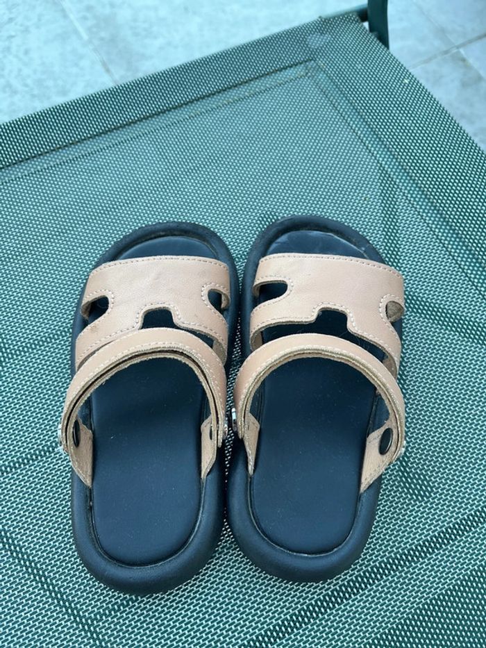 Sandales beige marron - photo numéro 2