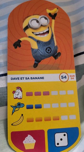 Carte Auchan Moi Moche et Méchant 3 "Dave et sa banane" n°54/84