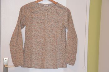 Chemise 10 ans fleurie