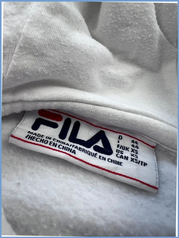 Sweat à capuche Fila Blanc Taille XS - photo numéro 8
