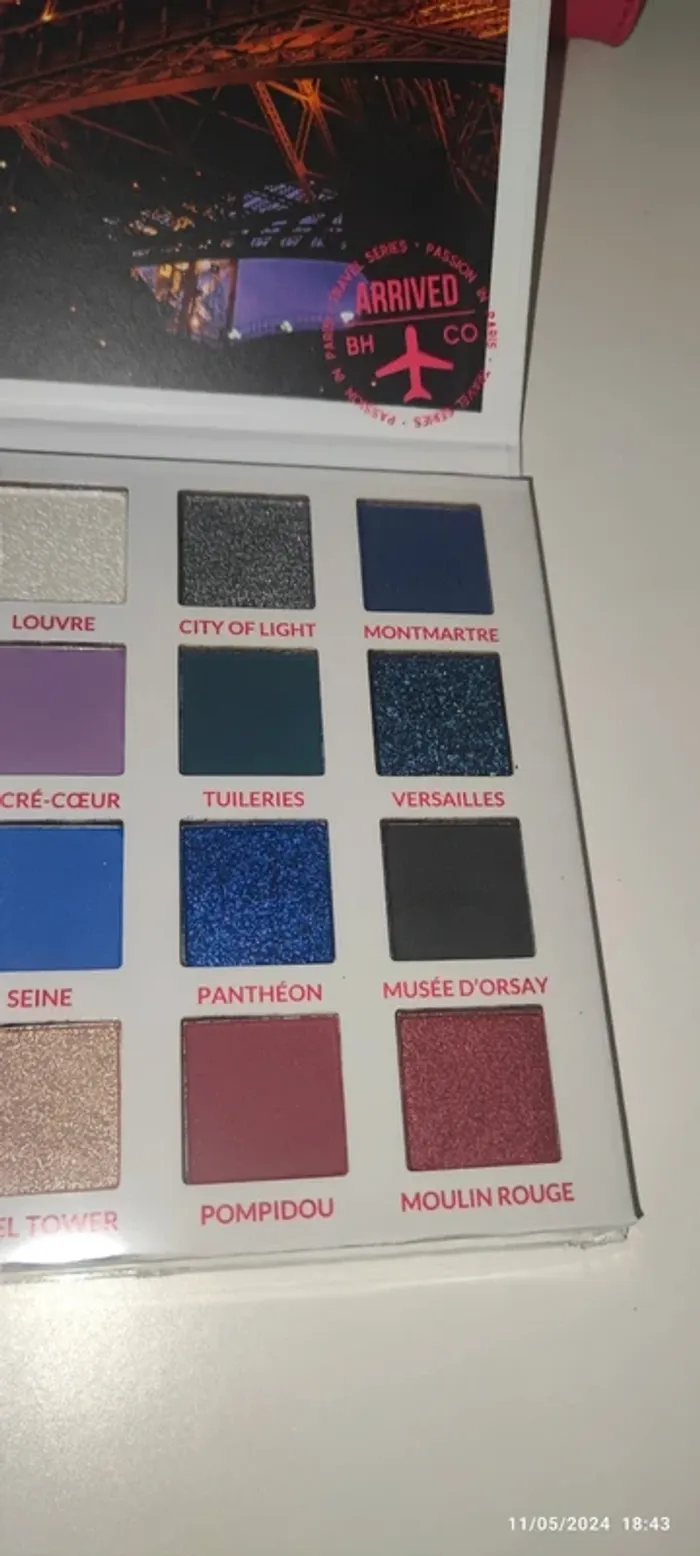 Palette d'ombres à paupières passion in Paris 16 fards - photo numéro 4