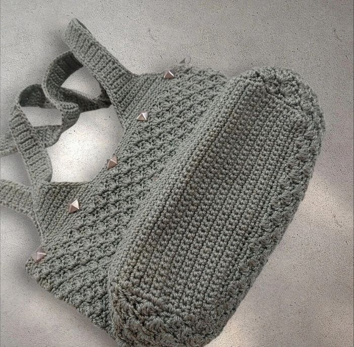 Sac en crochet macramé doubles bandoulières et fermeture zippée - photo numéro 5