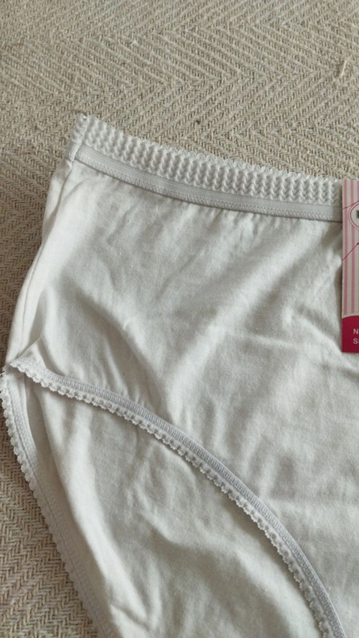 Culotte blanche taille 46/48 femme taille haute - photo numéro 3