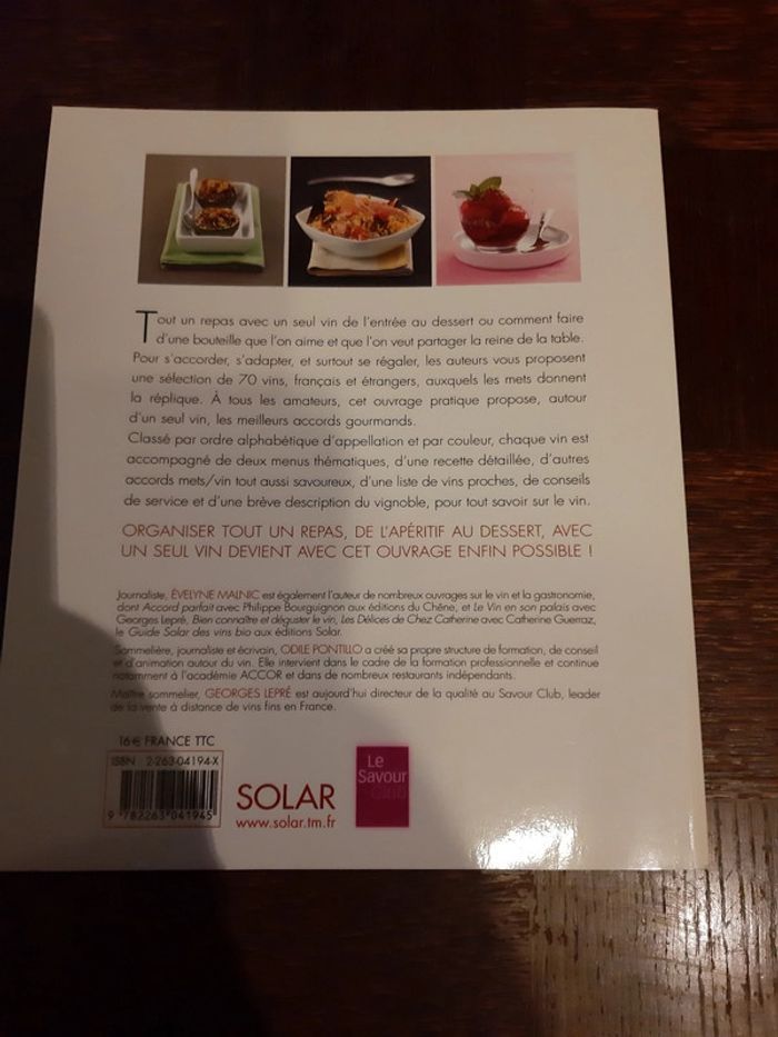 Livre accord mets et vins - photo numéro 2