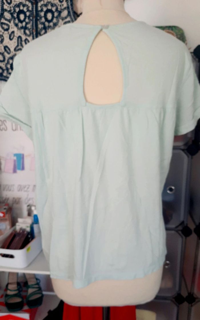 Tee-shirt femme Camaïeu vert d'eau 38 #lora11femme38 - photo numéro 8