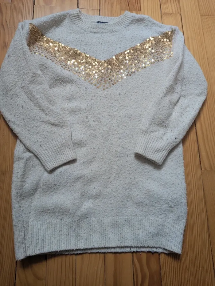 Robe pull à paillettes, 4 ans Kiabi