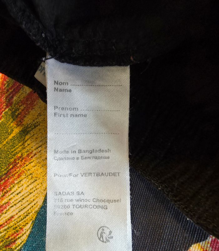 Short noir velours côtelé 36 mois - photo numéro 5