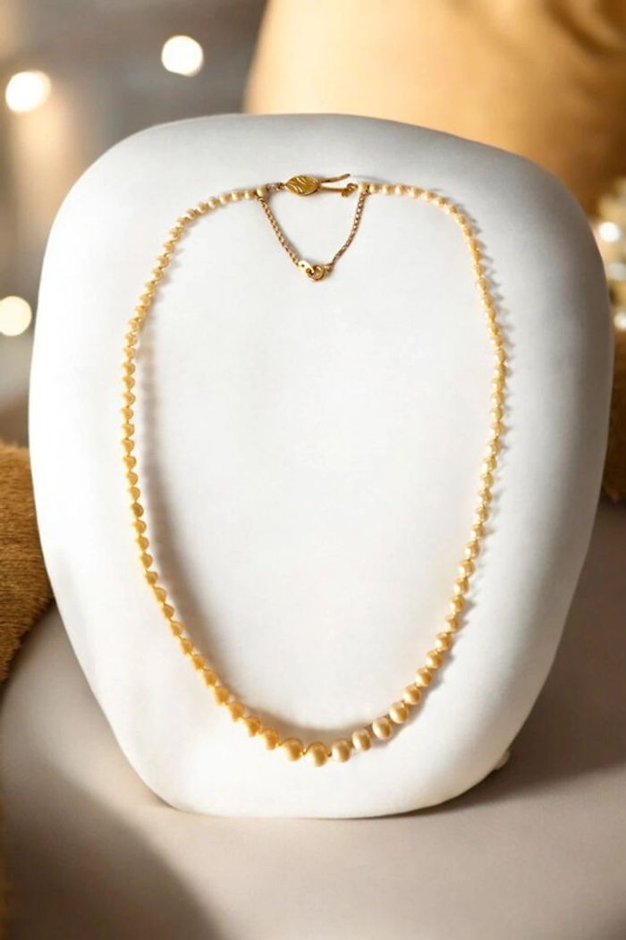 Magnifique collier de perles signé vintage