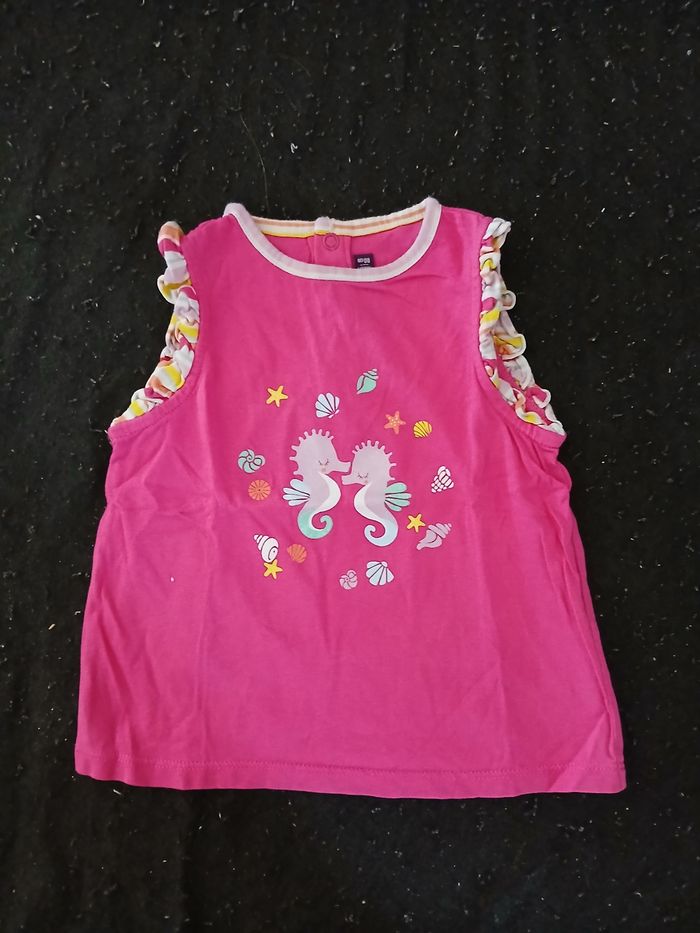 Lot de 5 t-shirts manches courtes 18 mois fille - photo numéro 5