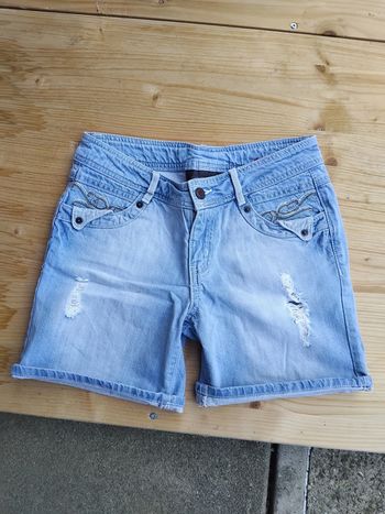 Short en jeans