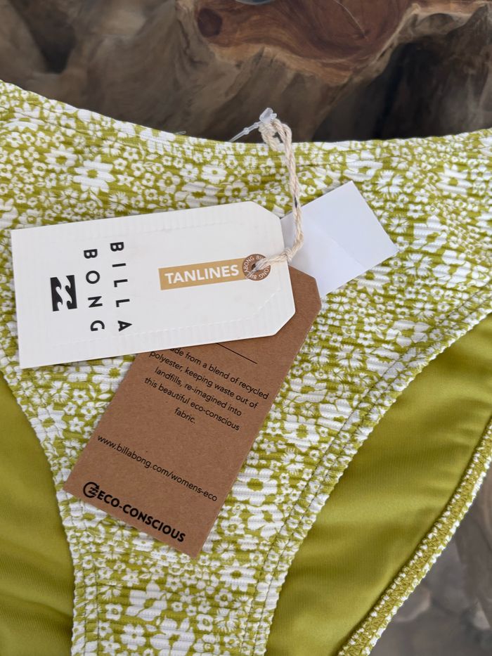 Bas de maillot de bain Billabong fleur vert blanc - photo numéro 5