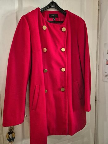 Manteau rouge #mango L