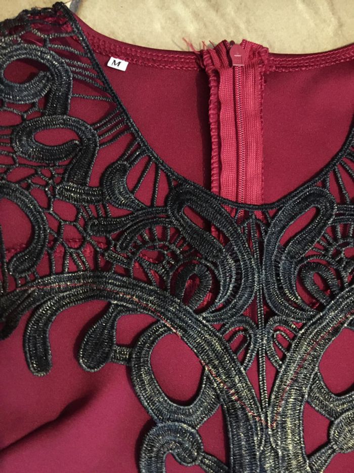 robe bordeau - photo numéro 2