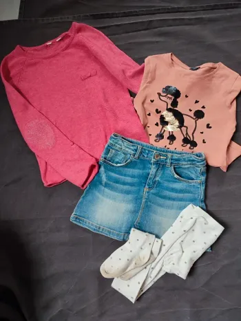 Lot/ensemble de 4 habits 6 ans mi saison hiver