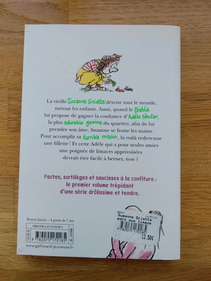 Livre Suzanne Griotte et le parc aux limaces de Thibault Berard - photo numéro 2