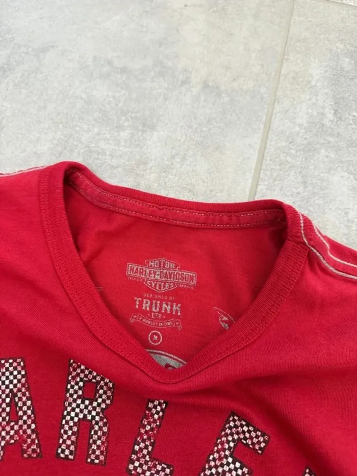 T-shirt Harley Davidson femme rouge taille M - photo numéro 6