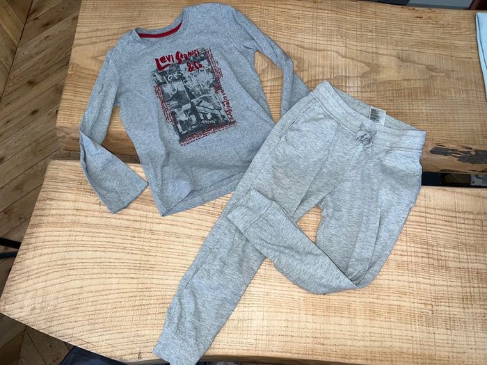Ensemble levis 6 ans t-shirt manches longue pantalon jogging H&M - photo numéro 2