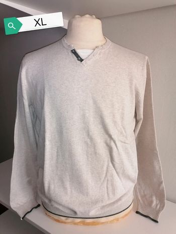 Pull chiné écru gris In extenso XL