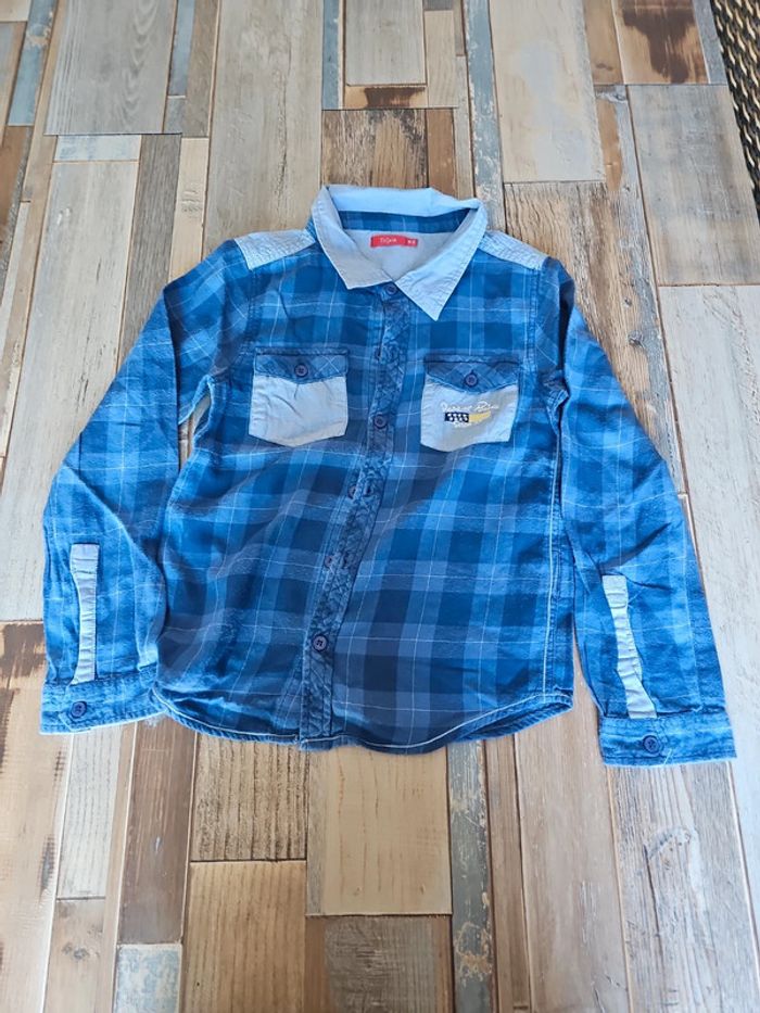 Chemise longue manche garçon taille 10 ans marque tissaia - photo numéro 4
