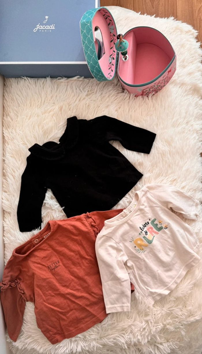 Lot de 3 haut manches longues