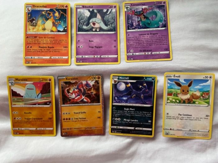 7 cartes Pokémon mc do 2024
