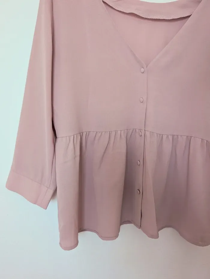Blouse légère rose poudré - photo numéro 3