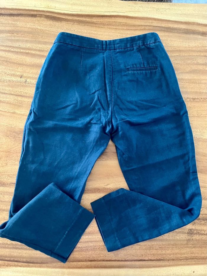 Pantalon corsaire  3/4 bleu marine - photo numéro 2