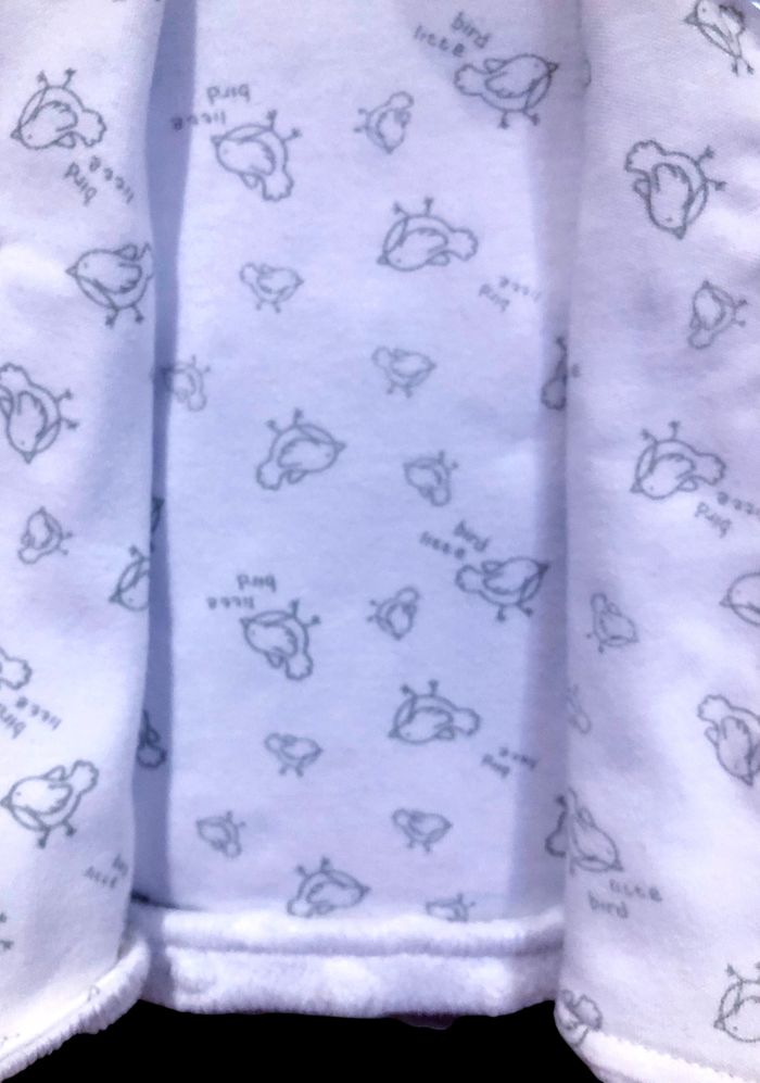 BANANA - VESTE CAPUCHE BÉBÉ FILLE MOTIF BOULES RELIEFS & INTÉRIEUR OISEAUX 0/3M - photo numéro 8