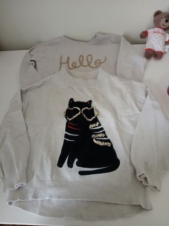 Lot de 2 pulls beige