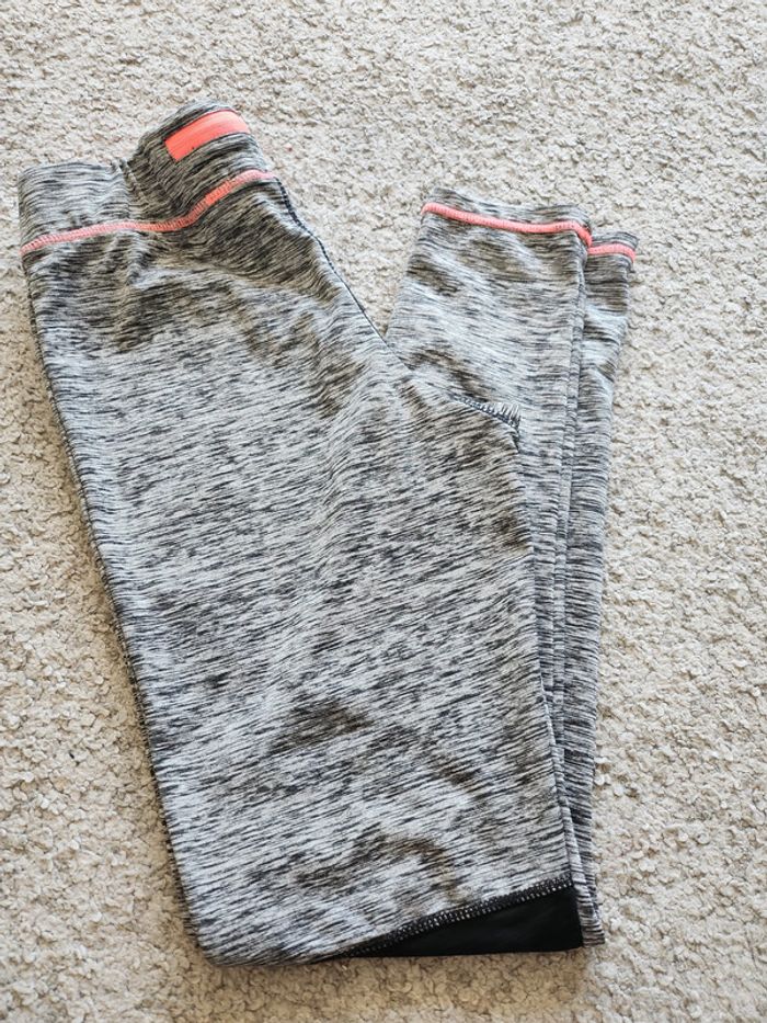 Legging de sport Gris chiné avec mesh - photo numéro 3