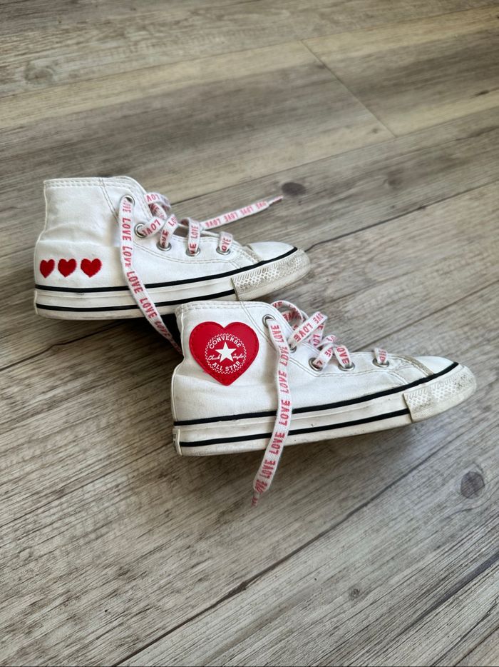 Converse all star cœur taille 24