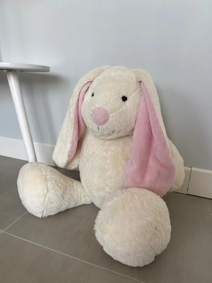Grosse peluche lapin pour enfants ou bébé cadeau ou décoration