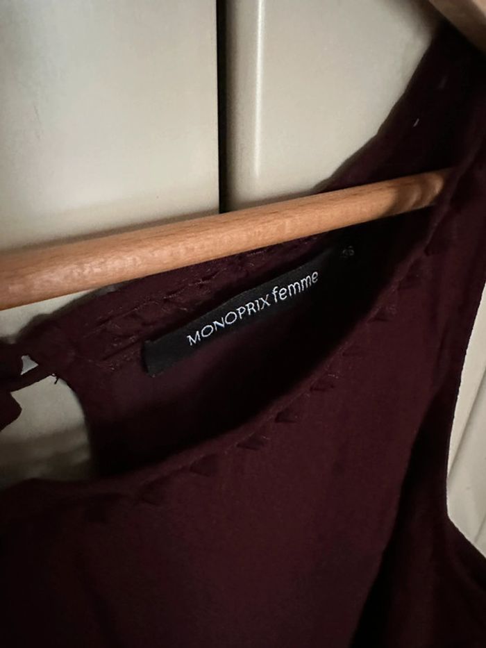 Robe bordeaux monoprix S - photo numéro 2