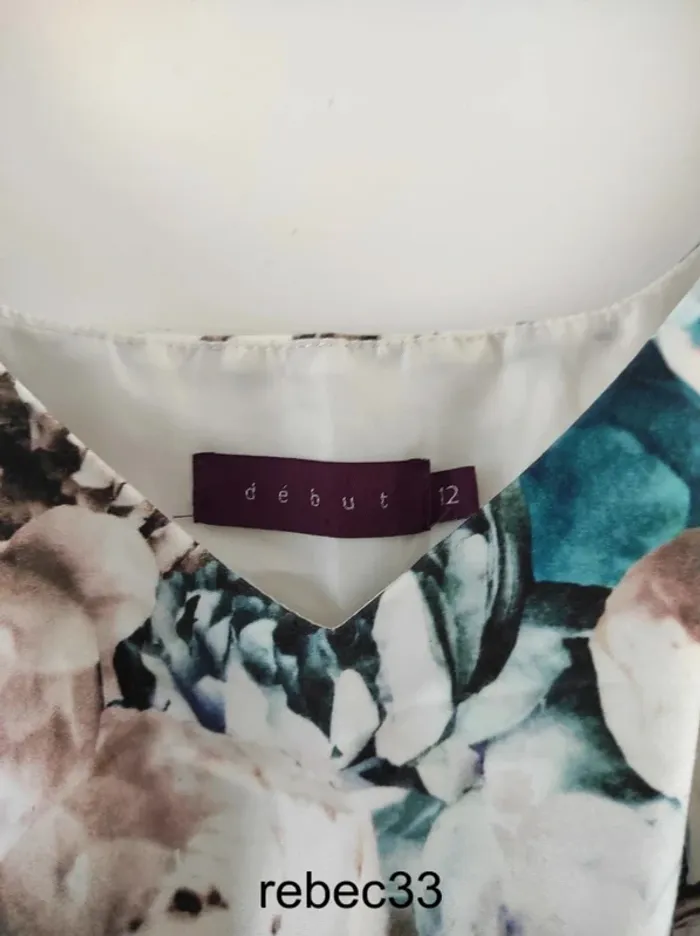 Robe habillée fleurie sans manches - photo numéro 5